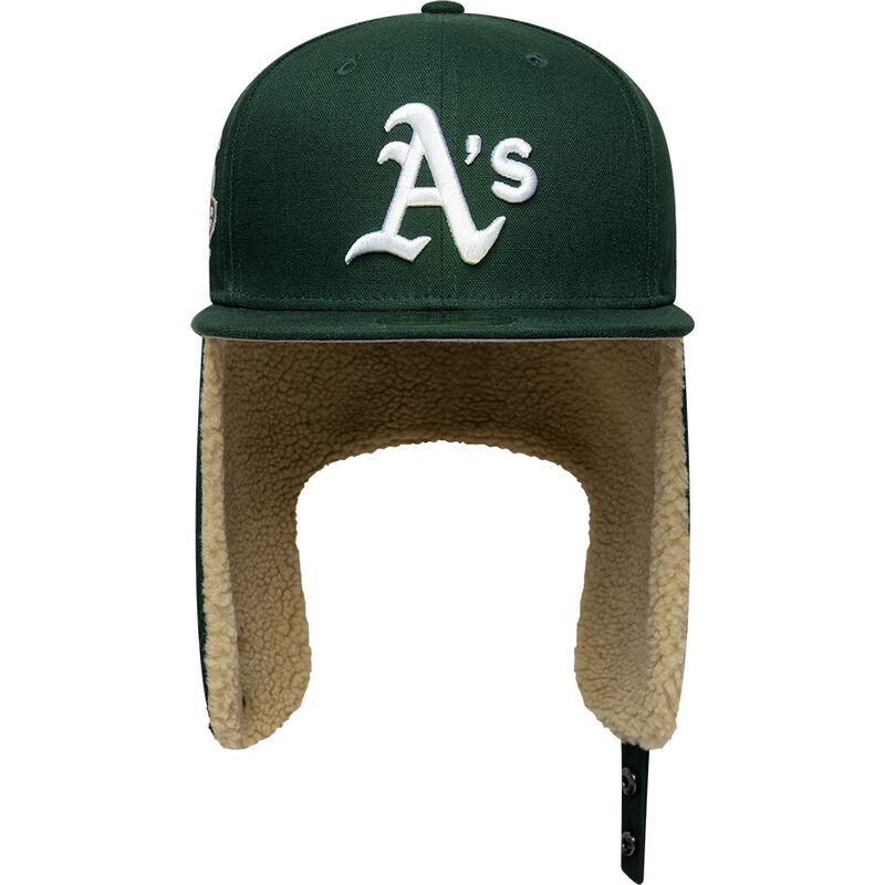 kasketter-flad-gron-tilpasset-59fifty-dogear-world-series-fra-oakland-athletics-mlb-af-new-era