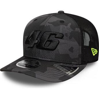 Kasketter buet camouflage snapback 9SEVENTY Stretch Snap fra Valentino Rossi VR46 MotoGP af New Era