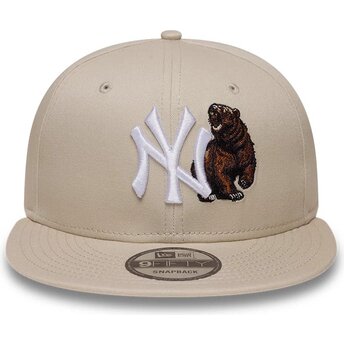 Kasketter flad beige snapback 9FIFTY Outdoor Icon fra New York Yankees MLB af New Era