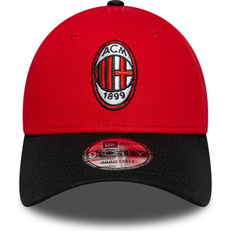 kasketter-buet-rod-justerbar-rem-9forty-contrast-fra-ac-milan-serie-a-af-new-era kasketter-buet-rod-justerbar-rem-9forty-contrast-fra-ac-milan-serie-a-af-new-era