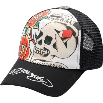 Kasketter buet sort snapback Before Dishonor af Ed Hardy