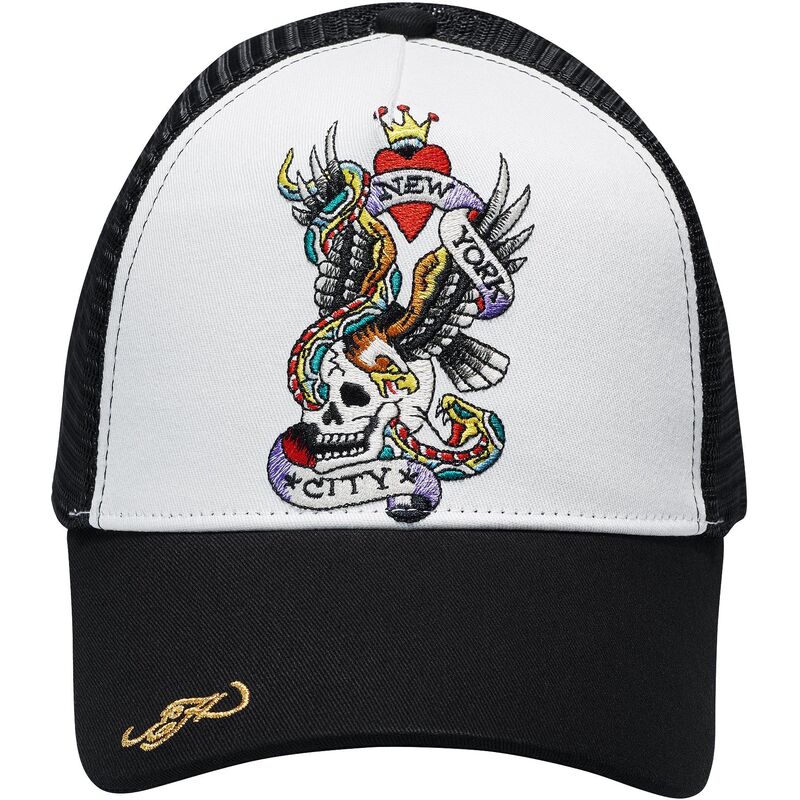 kasketter-buet-sort-snapback-nyc-af-ed-hardy