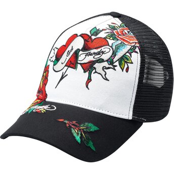 Kasketter buet sort snapback Love Ed af Ed Hardy