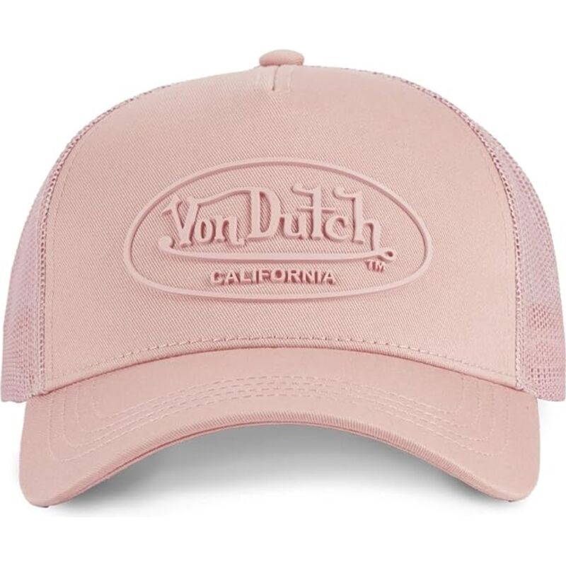 kasketter-buet-lyserod-snapback-log10-af-von-dutch