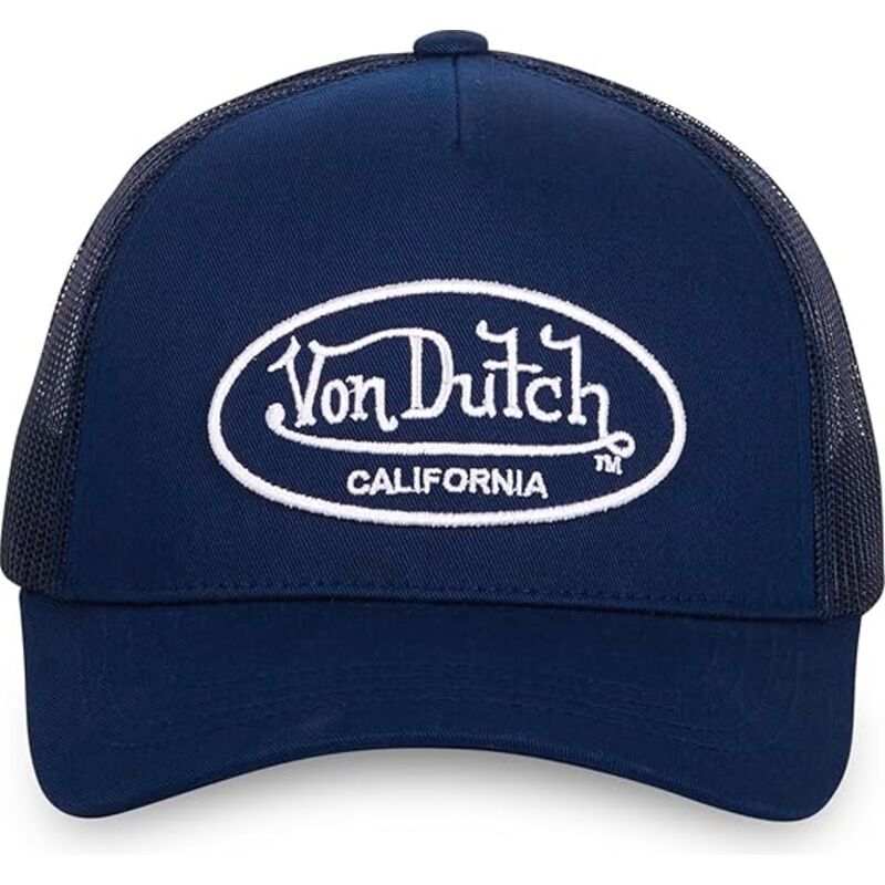 kasketter-buet-marinebla-justerbar-rem-lof-b20-af-von-dutch