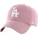 kasketter-buet-lyserod-justerbar-rem-clean-up-mauve-fra-los-angeles-dodgers-mlb-af-47-brand