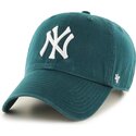 kasketter-buet-gron-justerbar-rem-clean-up-no-loop-label-pacific-green-fra-new-york-yankees-mlb-af-47-brand