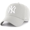 kasketter-buet-gra-justerbar-rem-clean-up-no-loop-label-fra-new-york-yankees-mlb-af-47-brand