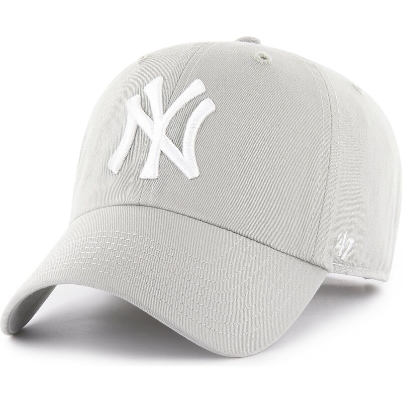 kasketter-buet-gra-justerbar-rem-clean-up-no-loop-label-fra-new-york-yankees-mlb-af-47-brand