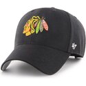 kasketter-buet-sort-justerbar-rem-mvp-fra-chicago-blackhawks-nhl-af-47-brand