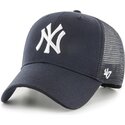 kasketter-buet-marinebla-snapback-mvp-branson-fra-new-york-yankees-mlb-af-47-brand