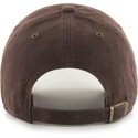 kasketter-buet-brun-justerbar-rem-clean-up-no-loop-label-fra-los-angeles-dodgers-mlb-af-47-brand