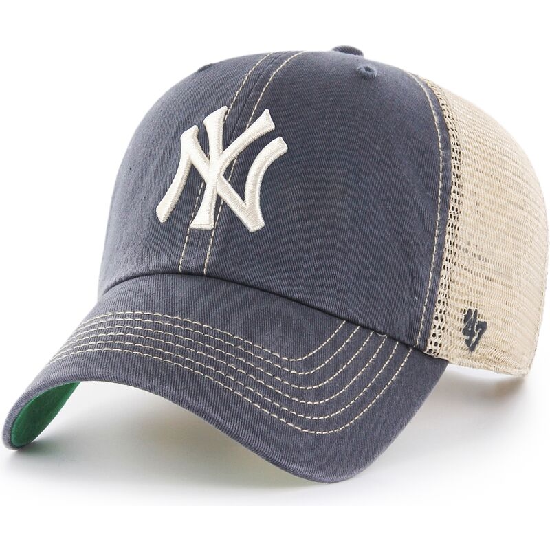 kasketter-buet-gra-snapback-clean-up-trawler-vintage-navy-fra-new-york-yankees-mlb-af-47-brand kasketter-buet-gra-snapback-clean-up-trawler-vintage-navy-fra-new-york-yankees-mlb-af-47-brand