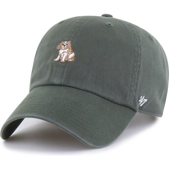 Kasketter buet grøn justerbar rem Clean Up Base Runner Icon Dog af 47 Brand
