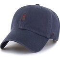 kasketter-buet-marinebla-justerbar-rem-clean-up-base-runner-icon-dog-vintage-navy-af-47-brand