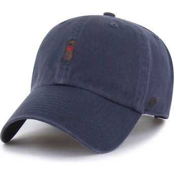 Kasketter buet marineblå justerbar rem Clean Up Base Runner Icon Dog Vintage Navy af 47 Brand