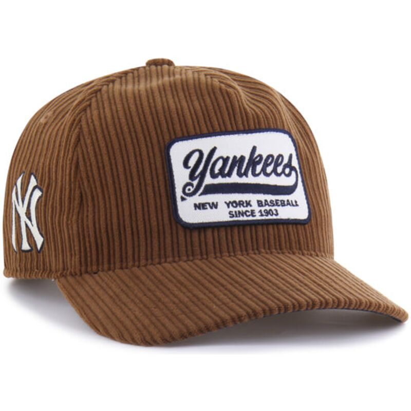 kasketter-buet-brun-snapback-hitch-rf-cord-patch-fra-new-york-yankees-mlb-af-47-brand