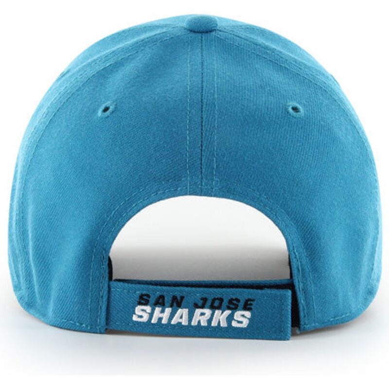 kasketter-buet-bla-justerbar-rem-mvp-dark-teal-fra-san-jose-sharks-nhl-af-47-brand