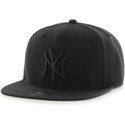 kasketter-flad-sort-snapback-captain-no-shot-fra-new-york-yankees-mlb-af-47-brand