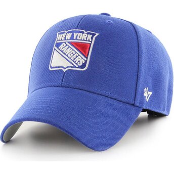 Kasketter buet blå justerbar rem fra New York Rangers NHL af 47 Brand