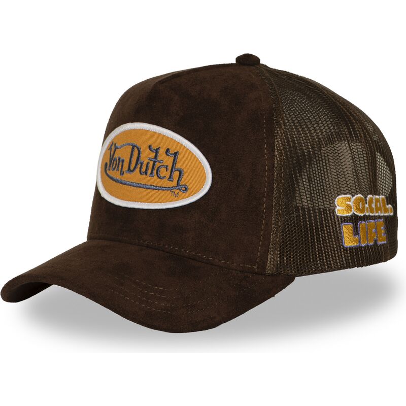 kasketter-buet-brun-snapback-fur14-af-von-dutch