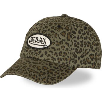 Kasketter buet leopard justerbar rem SOVA af Von Dutch