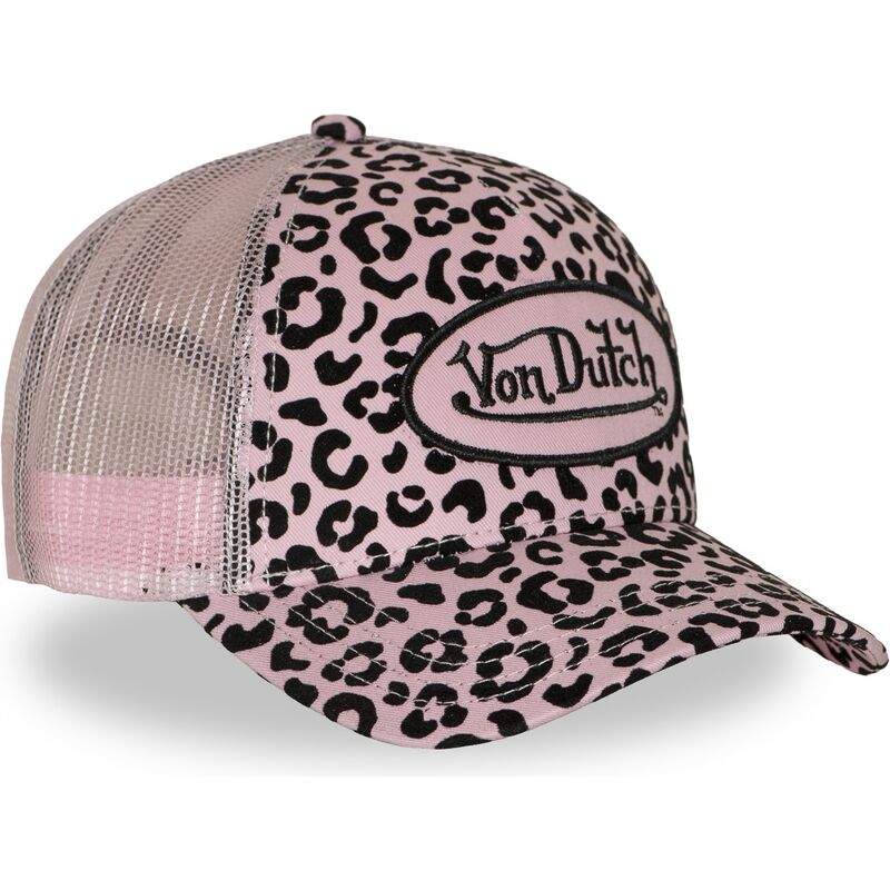 kasketter-buet-leopard-snapback-rosa-verle-af-von-dutch kasketter-buet-leopard-snapback-rosa-verle-af-von-dutch
