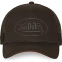 kasketter-buet-brun-snapback-log24-af-von-dutch
