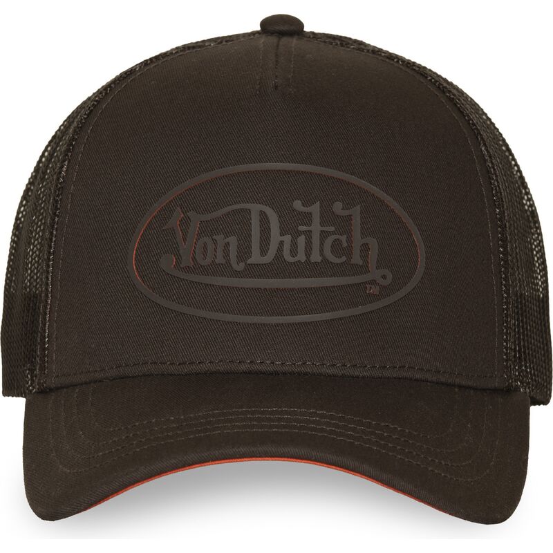 kasketter-buet-brun-snapback-log24-af-von-dutch