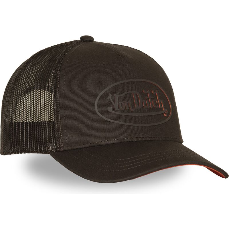 kasketter-buet-brun-snapback-log24-af-von-dutch