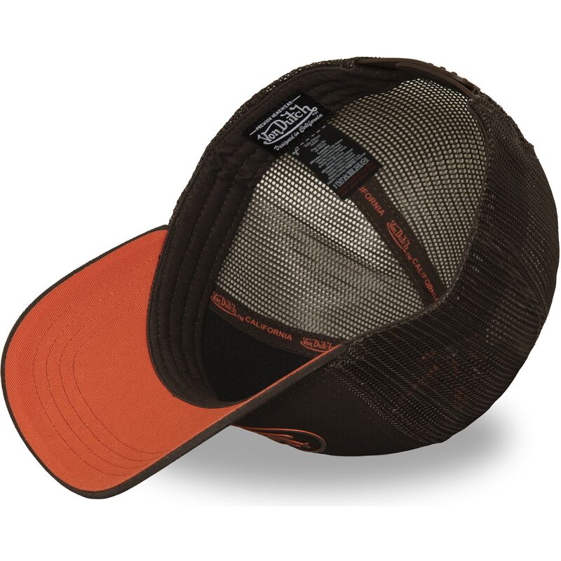 kasketter-buet-brun-snapback-log24-af-von-dutch