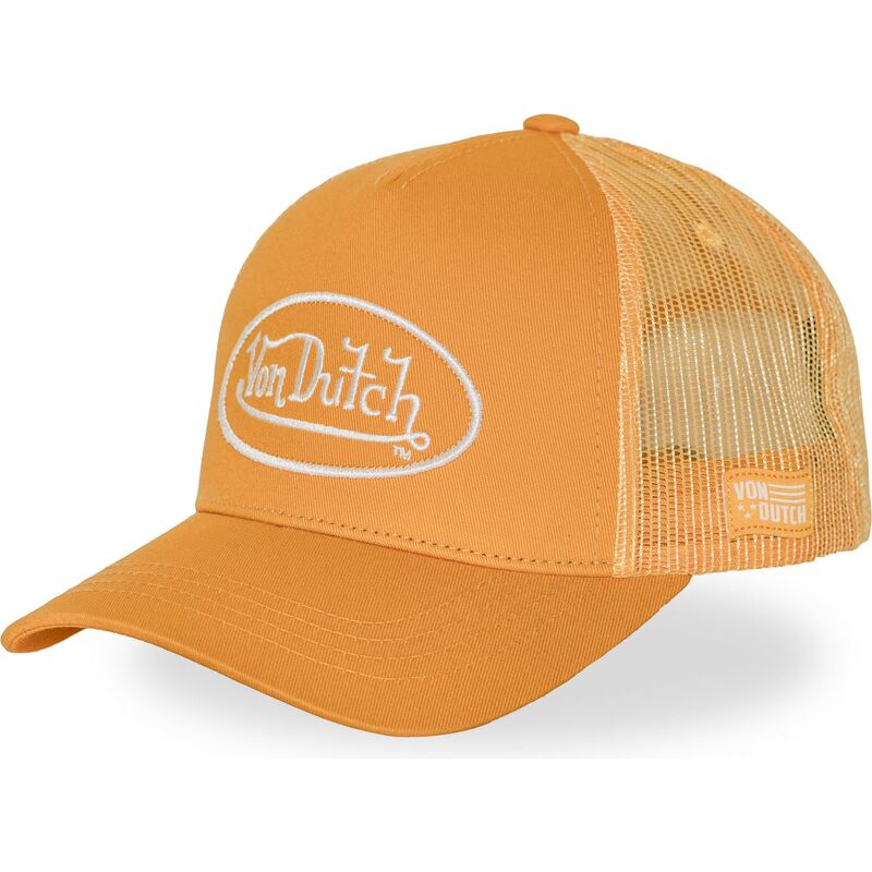 kasketter-buet-orange-justerbar-rem-lofb53-af-von-dutch