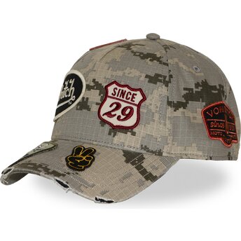 Kasketter buet camouflage snapback KAMO03 af Von Dutch