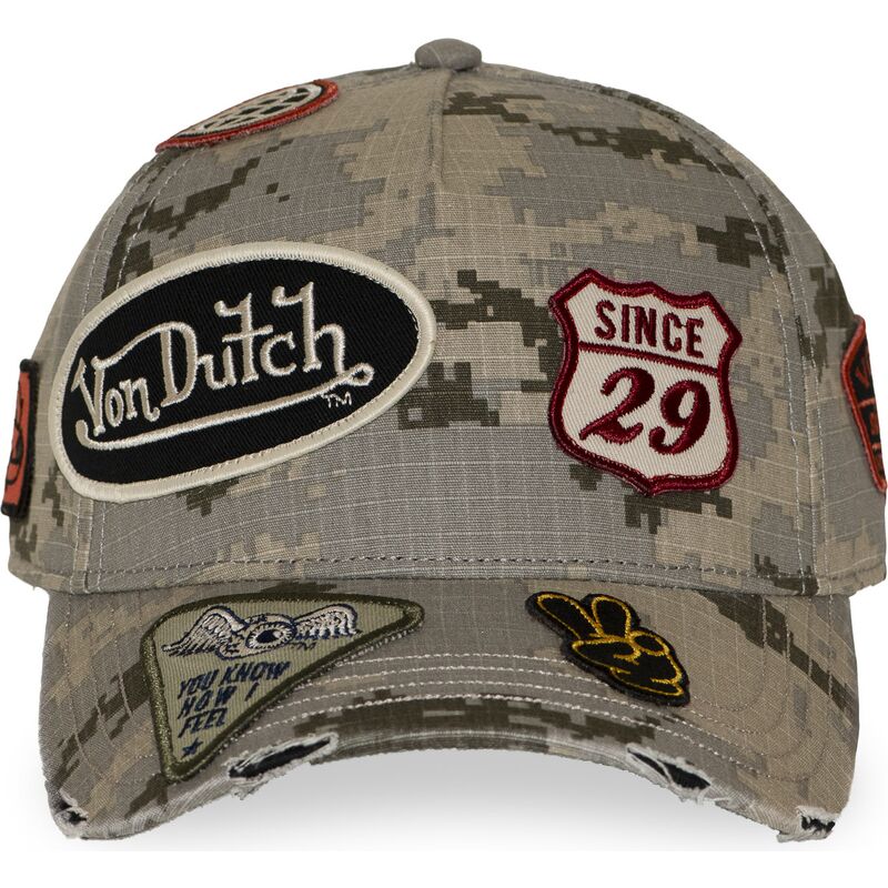 kasketter-buet-camouflage-snapback-kamo03-af-von-dutch kasketter-buet-camouflage-snapback-kamo03-af-von-dutch