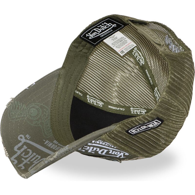kasketter-buet-gron-snapback-cafe14-af-von-dutch