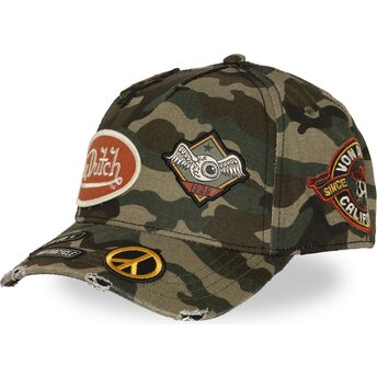 Kasketter buet camouflage snapback KAMO01 af Von Dutch