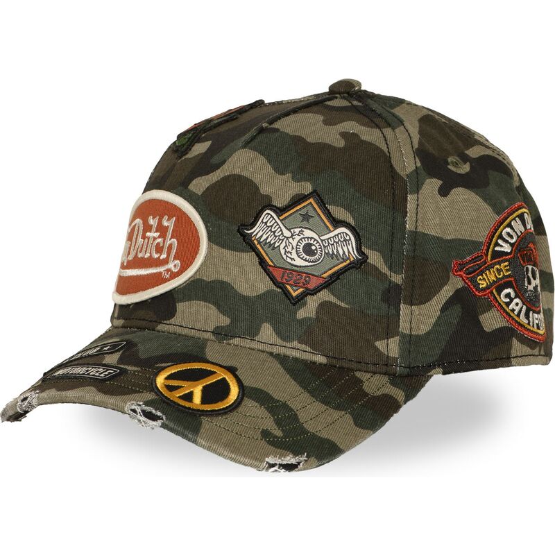 kasketter-buet-camouflage-snapback-kamo01-af-von-dutch