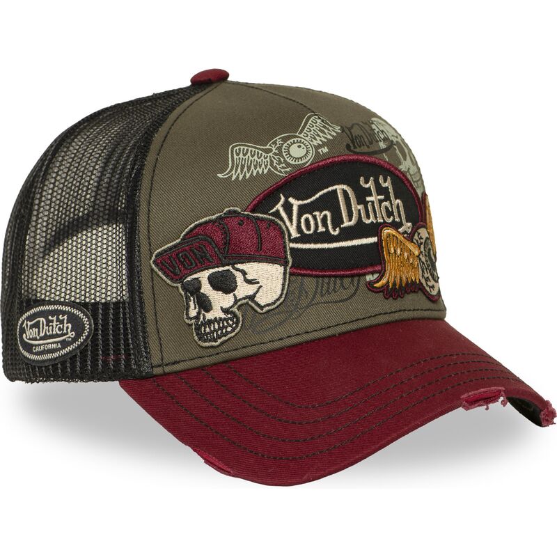 kasketter-buet-flerfarvet-snapback-patches17-af-von-dutch