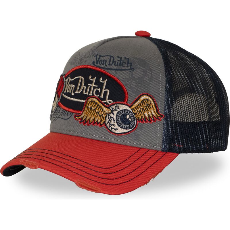 kasketter-buet-flerfarvet-snapback-patches18-af-von-dutch