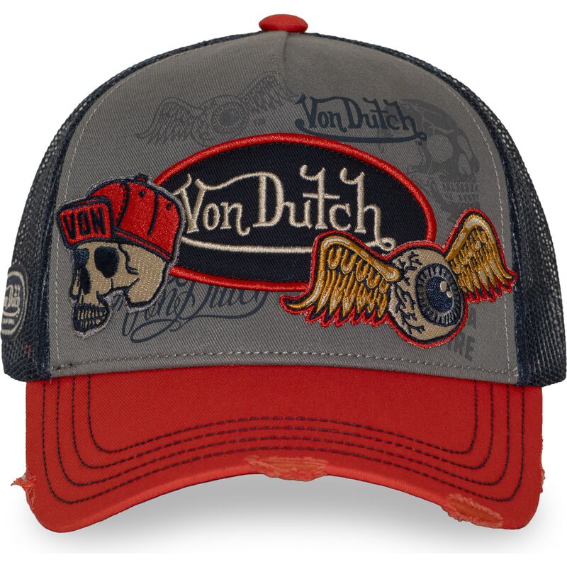 kasketter-buet-flerfarvet-snapback-patches18-af-von-dutch