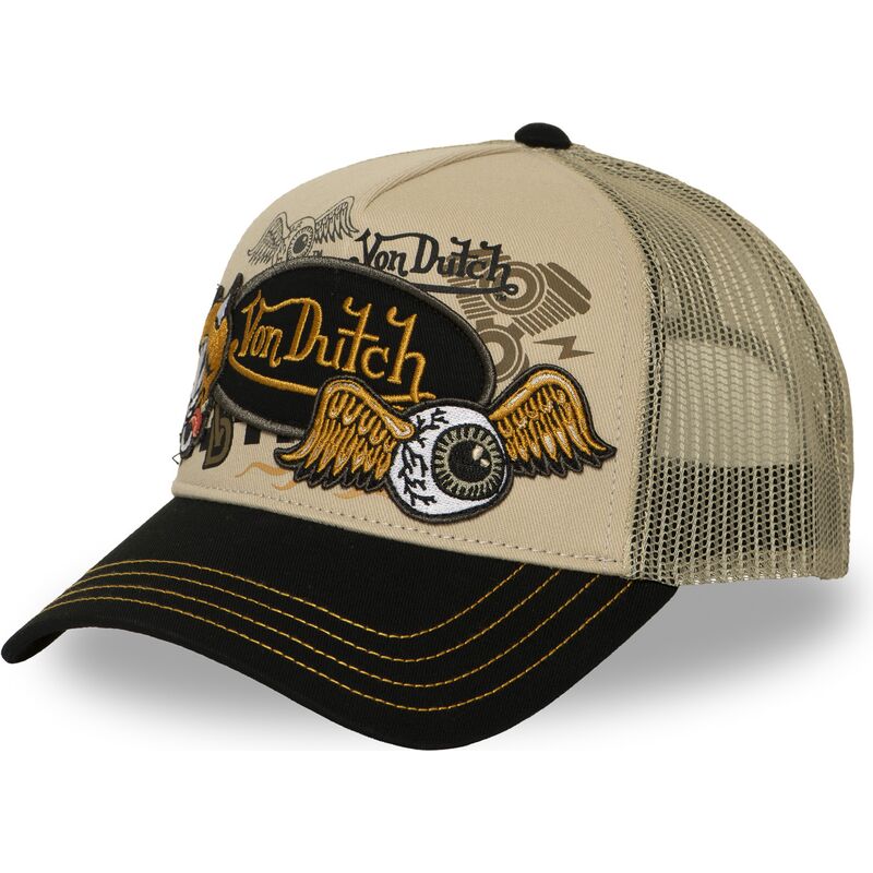 kasketter-buet-beige-snapback-patches19-af-von-dutch kasketter-buet-beige-snapback-patches19-af-von-dutch