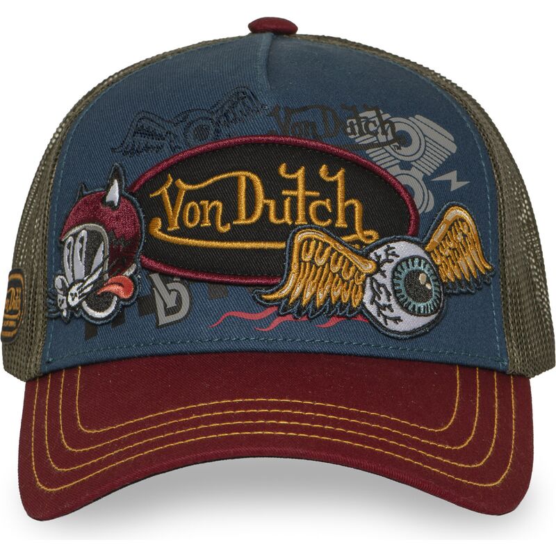 kasketter-buet-flerfarvet-snapback-patches20-af-von-dutch kasketter-buet-flerfarvet-snapback-patches20-af-von-dutch