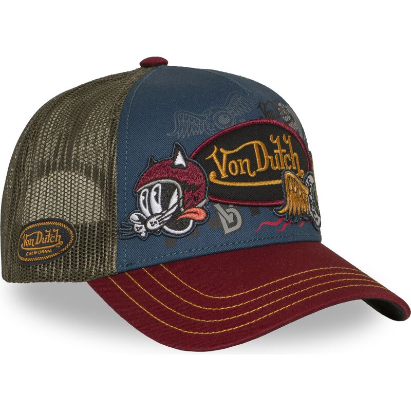 kasketter-buet-flerfarvet-snapback-patches20-af-von-dutch kasketter-buet-flerfarvet-snapback-patches20-af-von-dutch