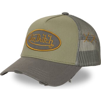 Kasketter buet grøn snapback USED 15 af Von Dutch