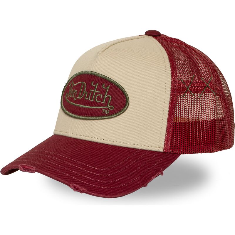kasketter-buet-rod-snapback-used-16-af-von-dutch
