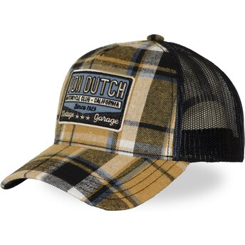 Kasketter buet gul snapback CAR11 af Von Dutch