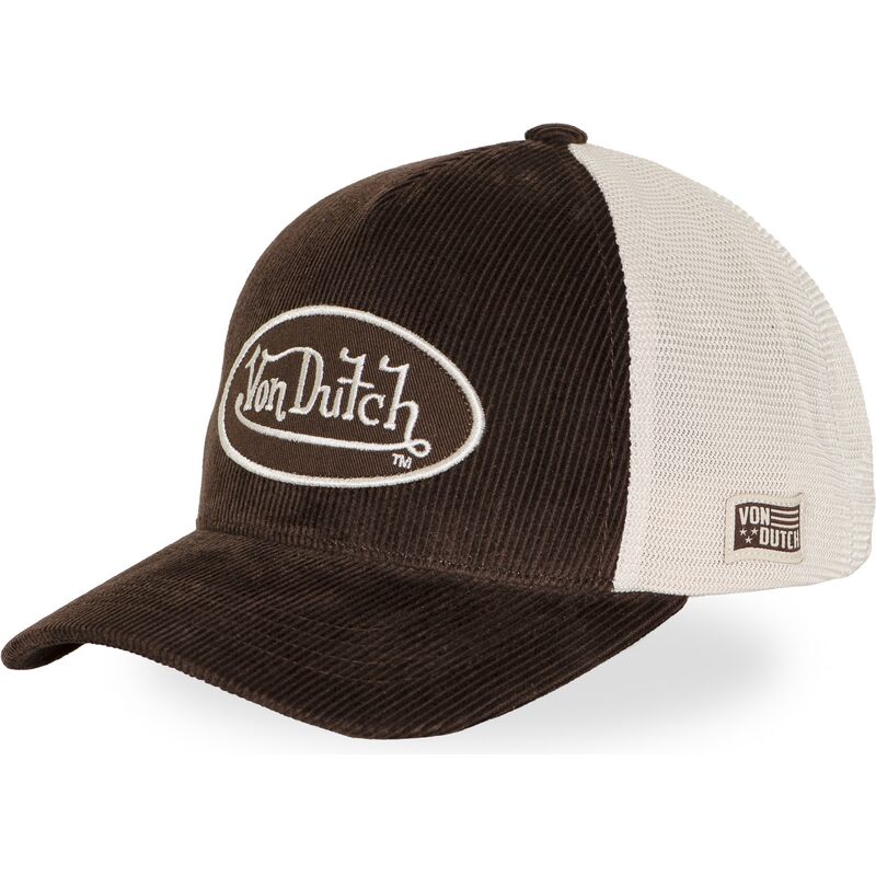 kasketter-buet-brun-justerbar-rem-lof-b49-af-von-dutch kasketter-buet-brun-justerbar-rem-lof-b49-af-von-dutch
