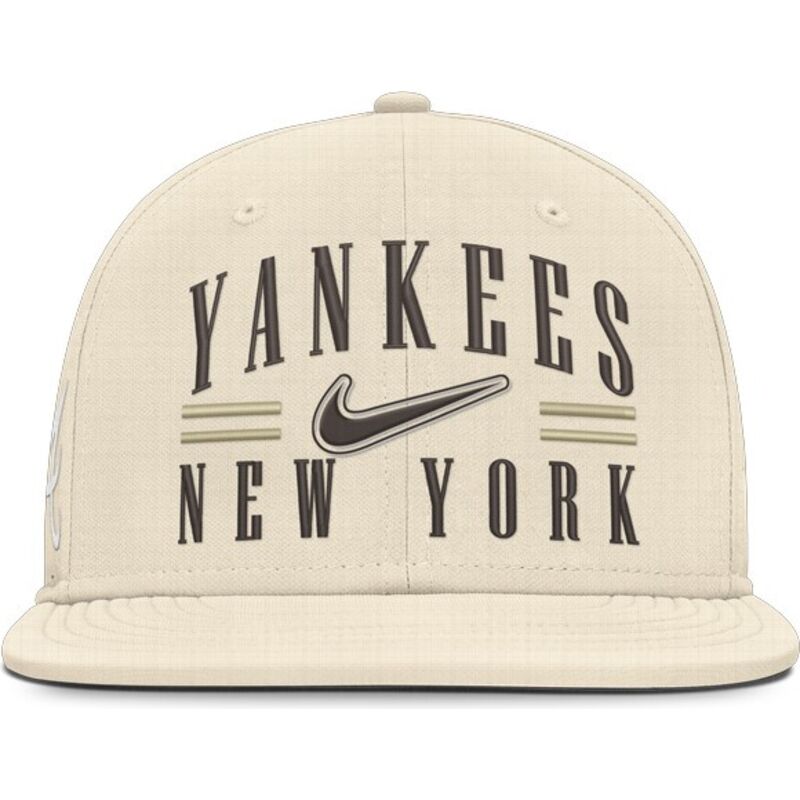 kasketter-flad-beige-tilpasset-dri-fit-true-structured-aero-bill-fra-new-york-yankees-mlb-af-nike kasketter-flad-beige-tilpasset-dri-fit-true-structured-aero-bill-fra-new-york-yankees-mlb-af-nike