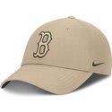 kasketter-buet-beige-justerbar-rem-club-structured-uv-poly-ripstop-fra-boston-red-sox-mlb-af-nike