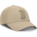 kasketter-buet-beige-justerbar-rem-club-structured-uv-poly-ripstop-fra-boston-red-sox-mlb-af-nike